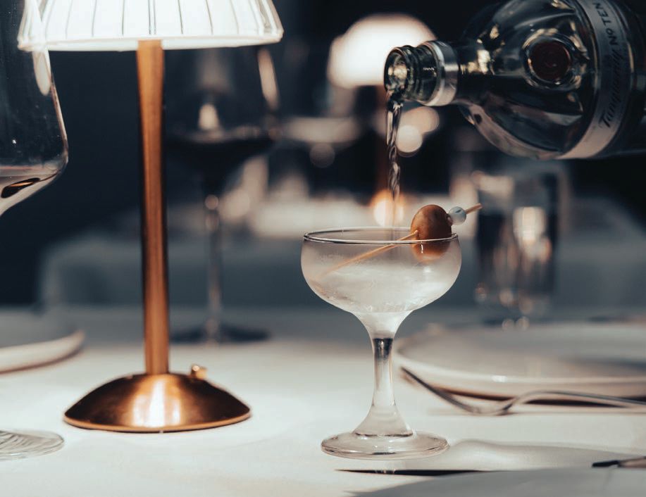 Beat the heat with Patton’s icecold gin martini. PATTON’S PHOTO BY BARRETT DOKE