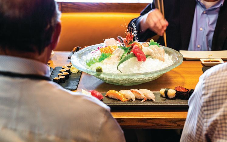 Kata Robata’s sashimi and sushi platter PHOTO COURTESY OF NOBU RESTAURANTS